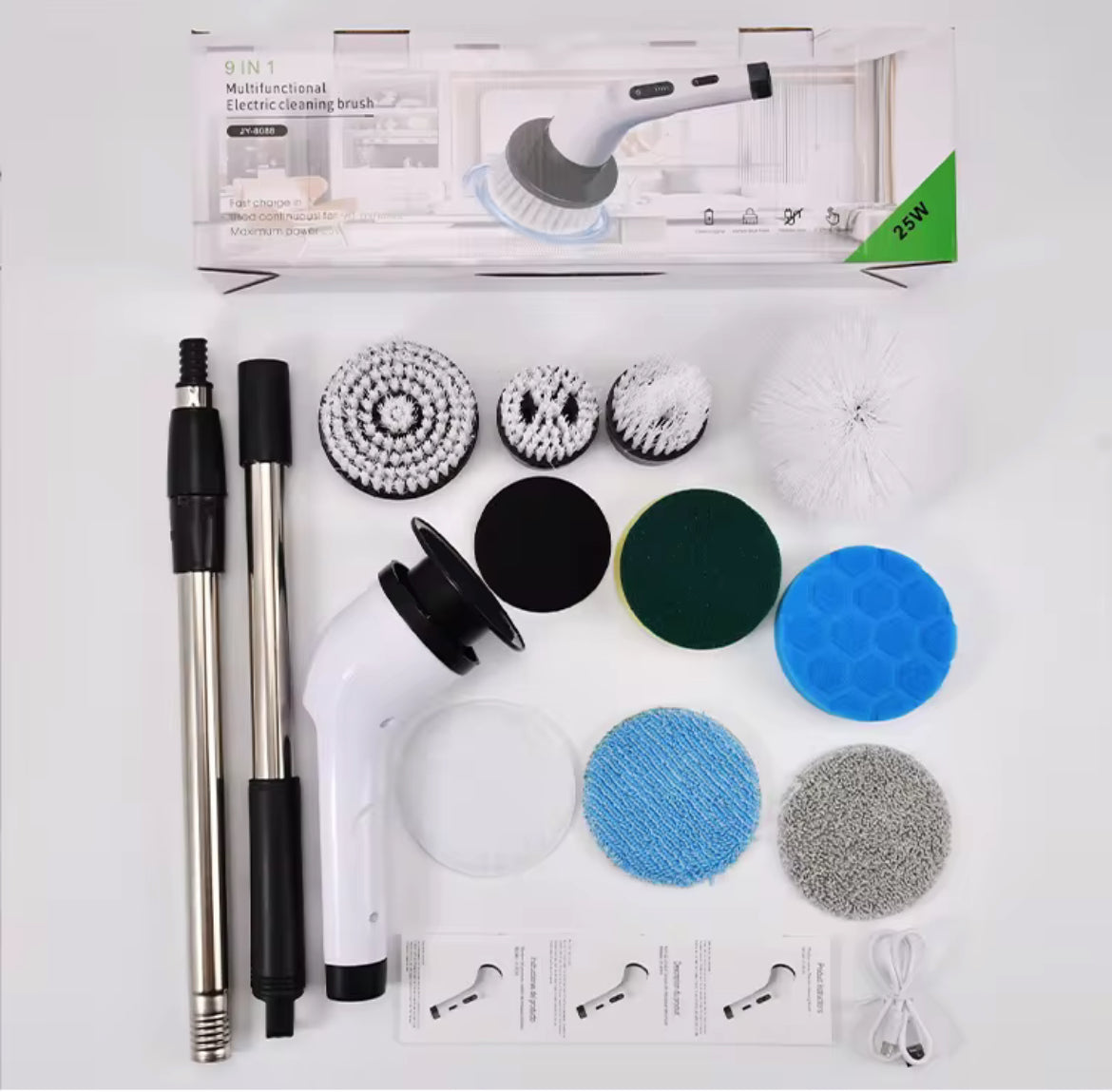 9-in-1 Electric cleaning brush
